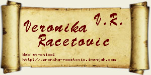 Veronika Račetović vizit kartica